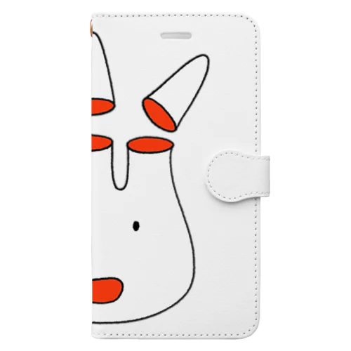 うさちゃんアップ Book-Style Smartphone Case