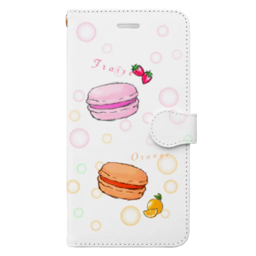 マカロン　macaron 手帳型スマホケース