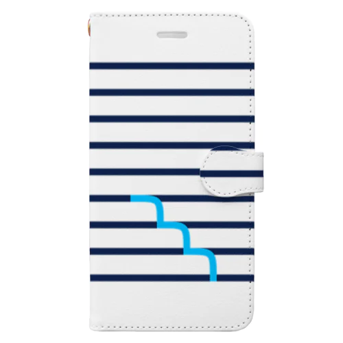 アイランドホッピング（白地） Book-Style Smartphone Case