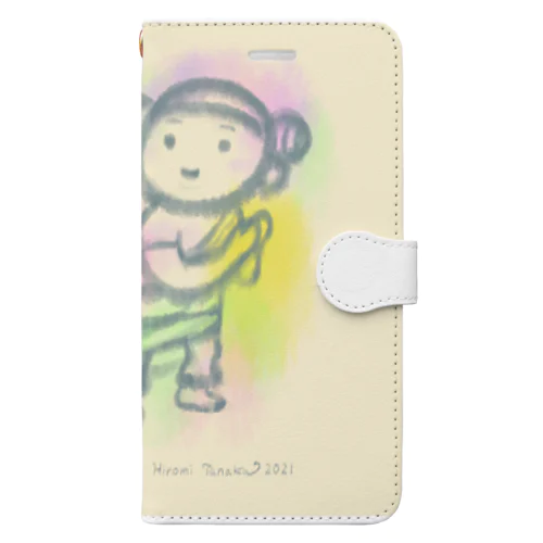 ゆる仏画「善財童子」 手帳型スマホケース