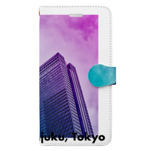 東京シティポップ_Shinjuku Book-Style Smartphone Case