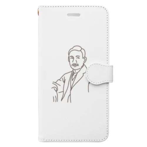 夏目の漱石さん。 Book-Style Smartphone Case