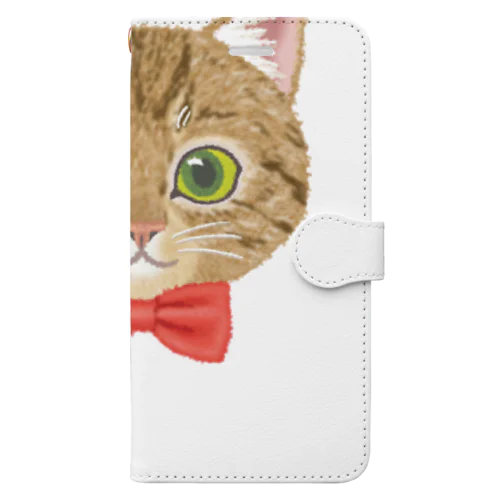 ねこちゃん（キジトラred） Book-Style Smartphone Case