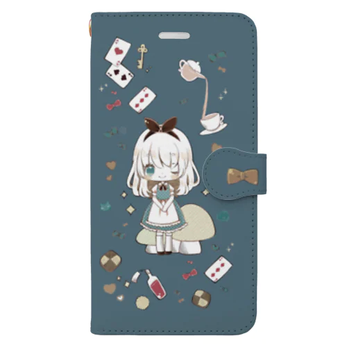 アリス（11/11pro Max/12/12pro Max/XR/XS Max） Book-Style Smartphone Case