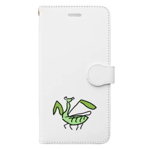 弟が描いたカマキリ Book-Style Smartphone Case