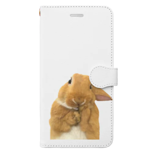 ウサギのないしょ話 Book-Style Smartphone Case