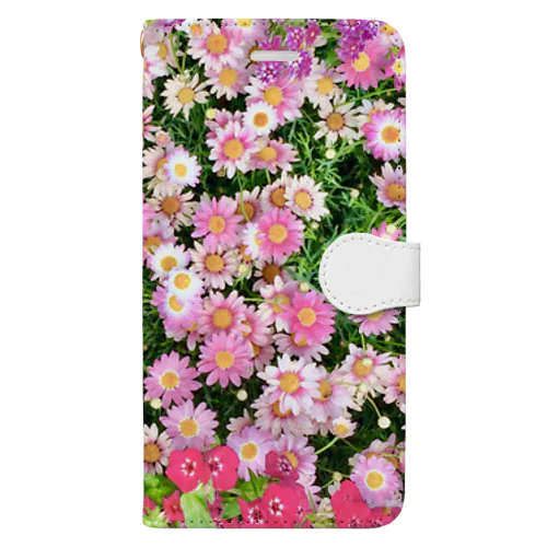 鮮やかな花々 Book-Style Smartphone Case