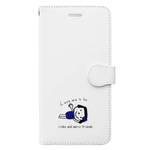 rinko and merry friend ~ blue version Book-Style Smartphone Case