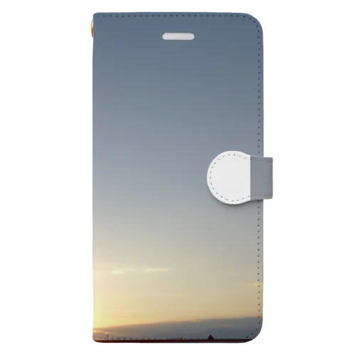 朝日の様な夕日 Book-Style Smartphone Case