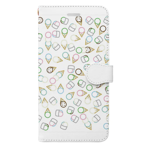 アイスクリーム&アイスクリーム Book-Style Smartphone Case