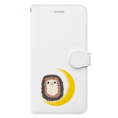 月とはりー　オリジナル　ハリネズミ Book-Style Smartphone Case