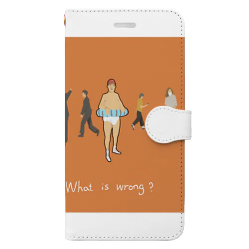 【what is wrong?】 手帳型スマホケース