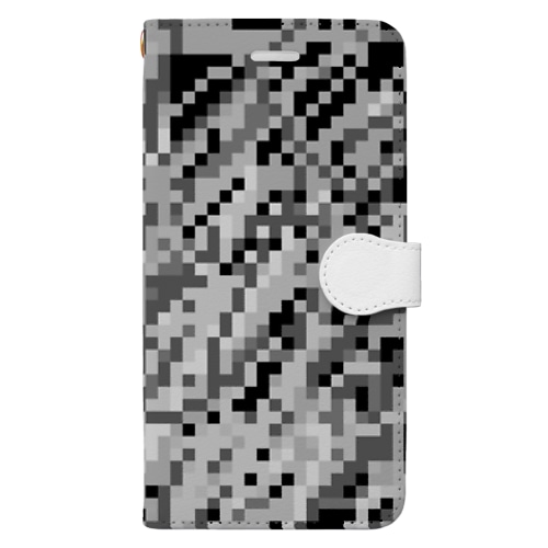 ドット迷彩グレー Book-Style Smartphone Case
