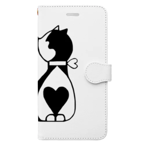 bungoハートねこ Book-Style Smartphone Case