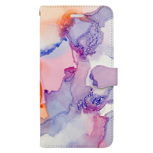 alcohol ink art Book-Style Smartphone Case