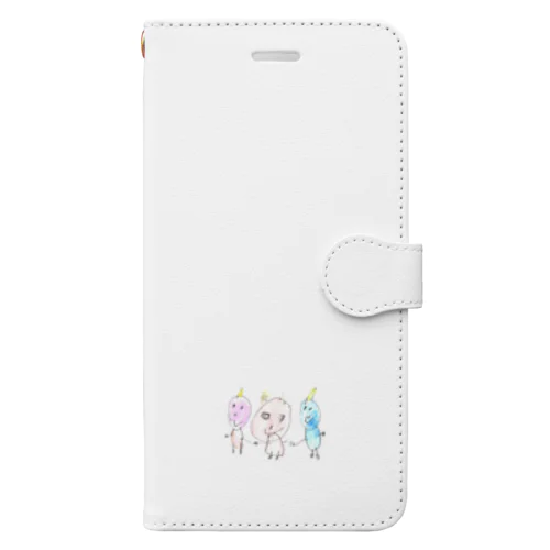 鬼の子トリオ Book-Style Smartphone Case