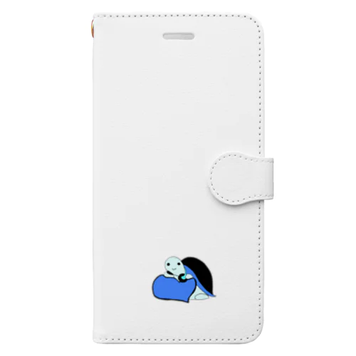 かめくん　ブルー Book-Style Smartphone Case