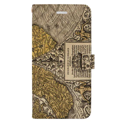 Vintage world map 1531 Book-Style Smartphone Case