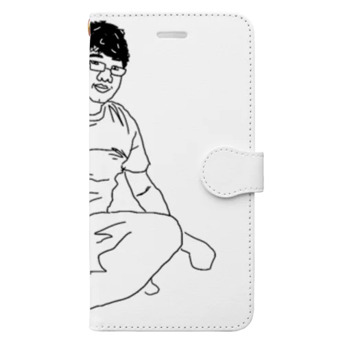 毒電波マモル君 Book-Style Smartphone Case