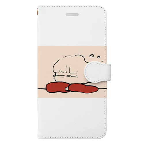 おさげの赤まつげちゃん Book-Style Smartphone Case