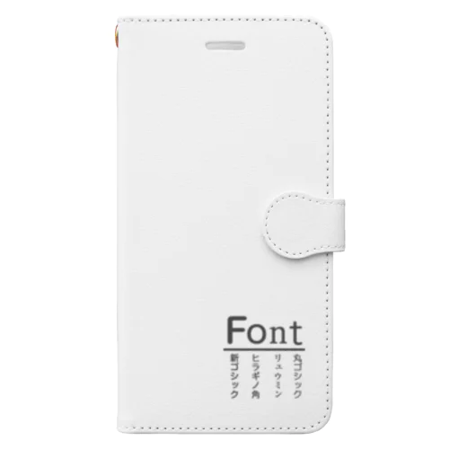 フォント好きによるフォント好きのためのアイテム Book-Style Smartphone Case