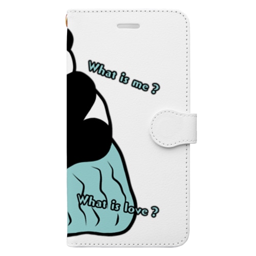 考えるパンダ Book-Style Smartphone Case