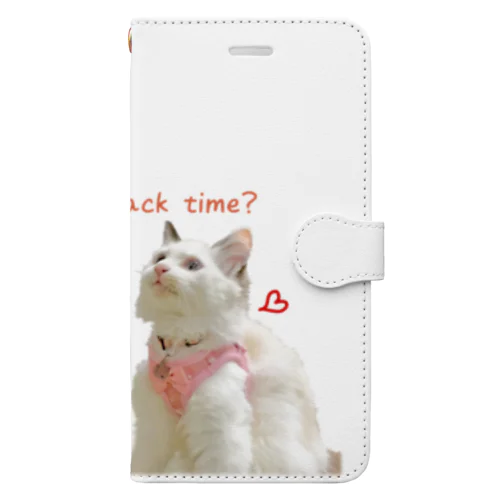 Snack time？(ベルとスノーとK2です) Book-Style Smartphone Case