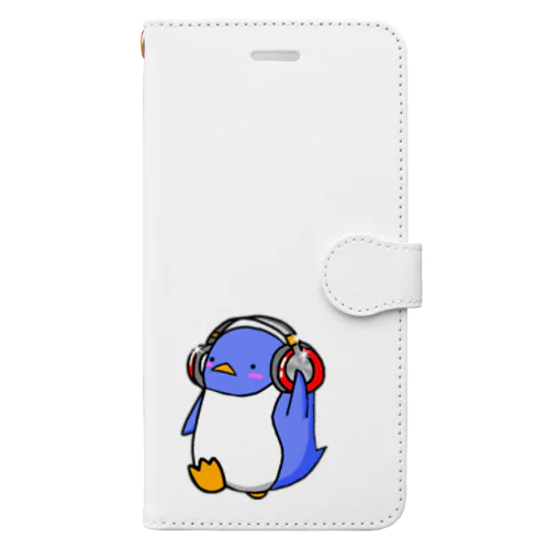 ペンギン(みゅーぺん青) Book-Style Smartphone Case