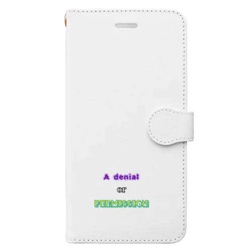 A denial or Permission Book-Style Smartphone Case