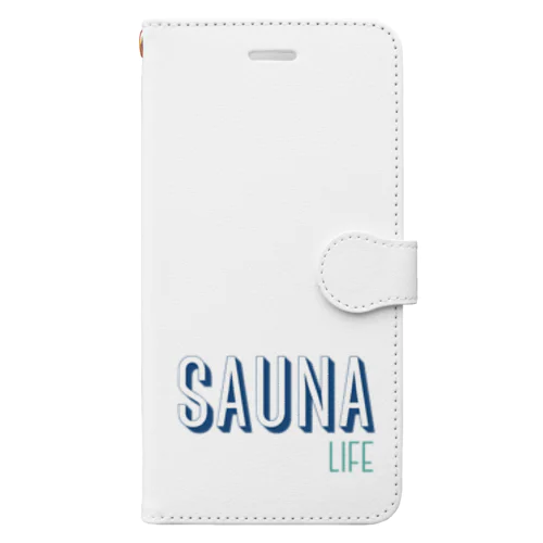 SAUNA LIFE サウナライフ。 手帳型スマホケース