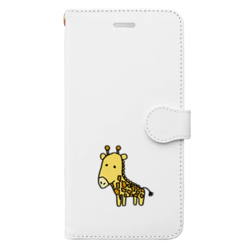 首の短いきりんくん Book-Style Smartphone Case