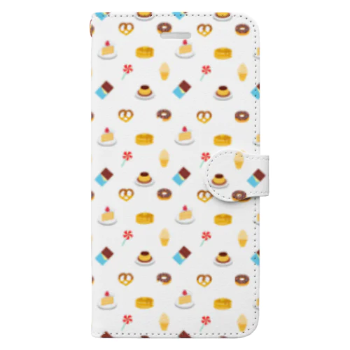 お菓子大好き　小 Book-Style Smartphone Case