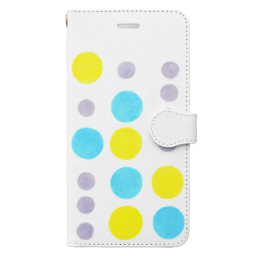 aqua&yellow Dots Book-Style Smartphone Case