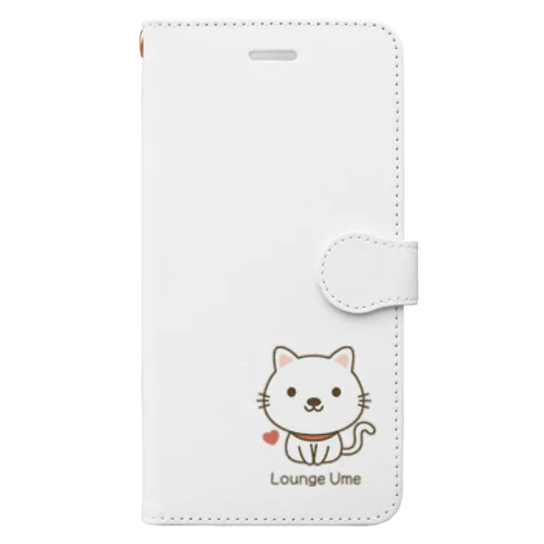 Lounge Ume ナチュラル 手帳型スマホケース