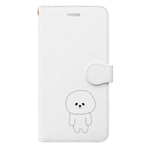 ビションフリーゼ もふもふ Book-Style Smartphone Case