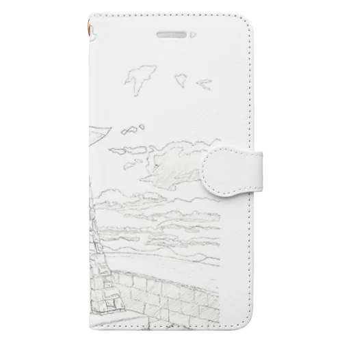 御手洗町並み保存地区　千砂子波止 Book-Style Smartphone Case