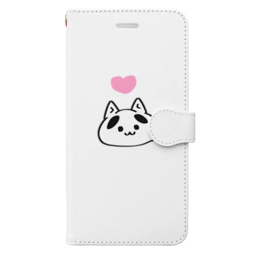 まゆねこポテ 手帳型スマホケース