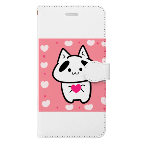 まゆねこポテはぁと Book-Style Smartphone Case