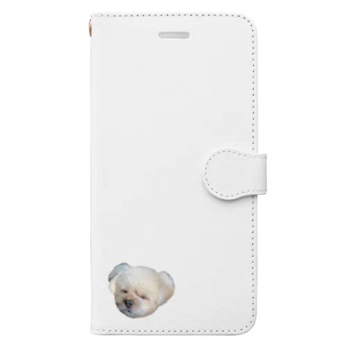 ポメシーむーちゃん目瞑り Book-Style Smartphone Case