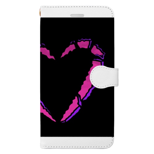 ゆらゆらのハート Book-Style Smartphone Case