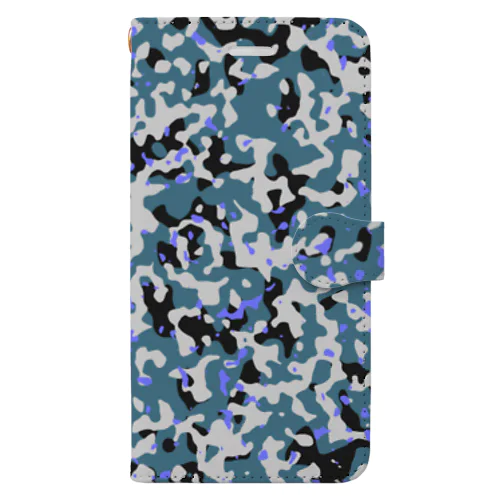 Camo AGR Blue アグレッサー迷彩 青色 Book-Style Smartphone Case