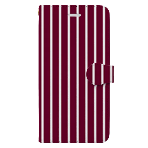 wine red 手帳型スマホケース