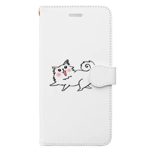 日本スピッツちゃん Book-Style Smartphone Case