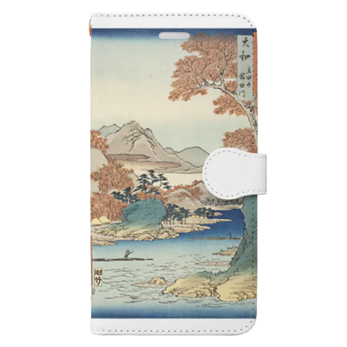 大和立田山龍田川 Book-Style Smartphone Case