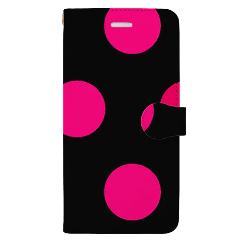 紅桃ドットの誘い Book-Style Smartphone Case