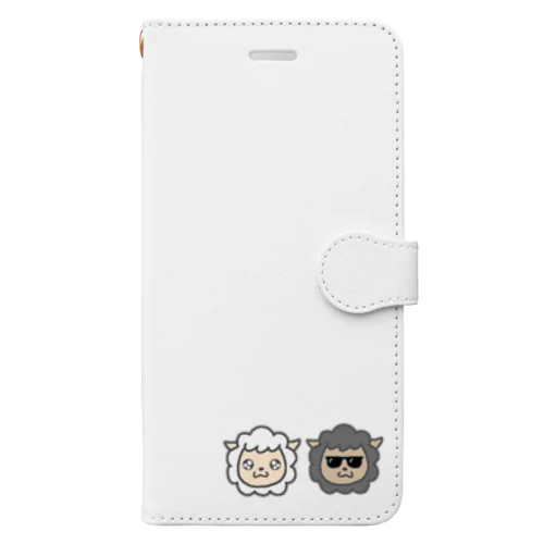 白ヒツジと黒ヒツジ Book-Style Smartphone Case