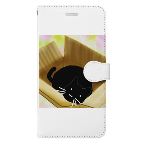 くろねこさんと段ボール Book-Style Smartphone Case