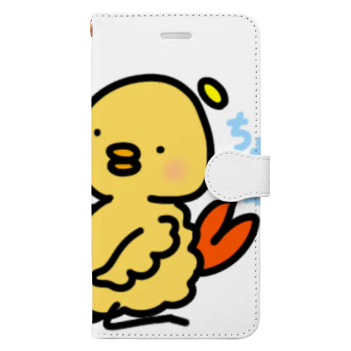 かわいいいいえい！ 天ぷら鳥（ちょこん） Book-Style Smartphone Case