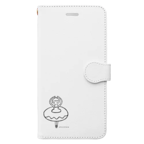 ドーナツチュチュのしょこれーと Book-Style Smartphone Case