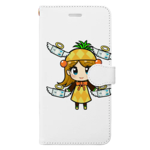 パイナップルちゃん Book-Style Smartphone Case